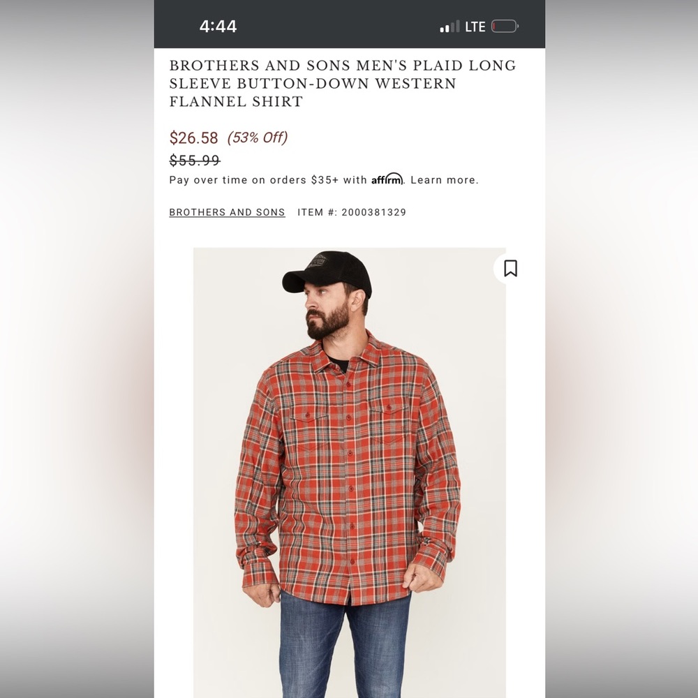 Brothers/Sons Flannel Shirt